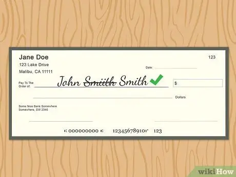 Исправить ошибки, допущенные при написании чеков Шаг 2