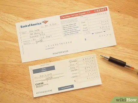 Заполните контрольную квитанцию о депозите Шаг 12