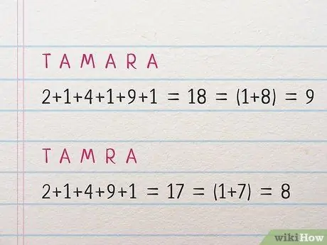 Рассчитайте число своего имени в нумерологии, шаг 10