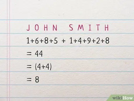 Рассчитайте число своего имени в нумерологии Шаг 6