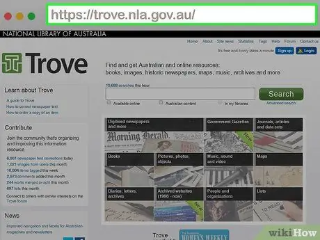 Найдите старые газетные статьи Шаг 4