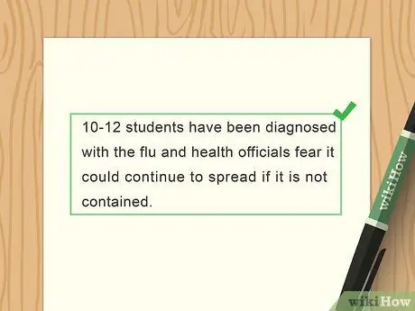 Напишите газетную статью Шаг 7