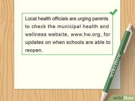 Напишите газетную статью Шаг 10