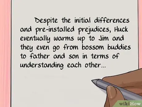 Напишите анализ характера, шаг 12