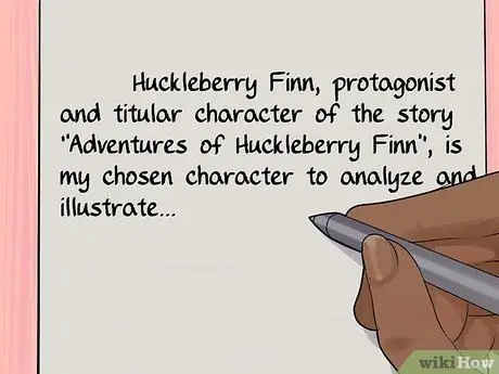 Напишите анализ характера, шаг 6