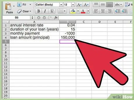 Рассчитать воздушный шар в Excel Шаг 4