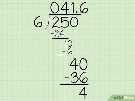 Сделайте длинное деление, шаг 13 Сделайте длинное деление, шаг 13