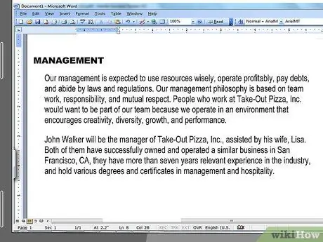 Напишите бизнес-план для стартапа. Шаг 9