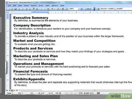 Напишите бизнес-план для стартапа. Шаг 17