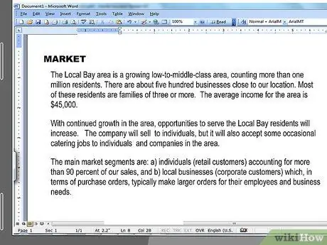 Напишите бизнес-план для стартапа Шаг 3