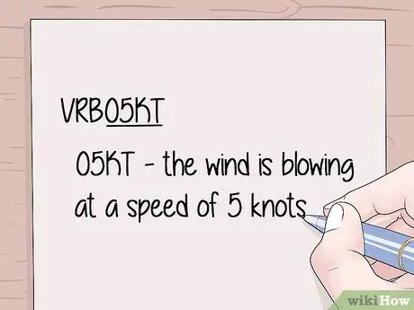 Прочтите авиационный сводный отчет о погоде (METAR) Шаг 7