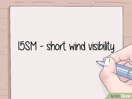 Прочтите авиационный сводный отчет о погоде (METAR) Шаг 8