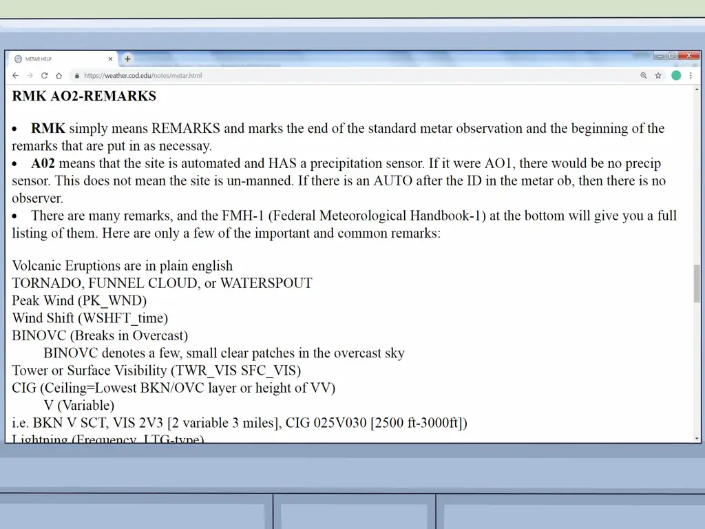 Как читать регулярные авиационные сводки погоды (METAR): 15 шагов