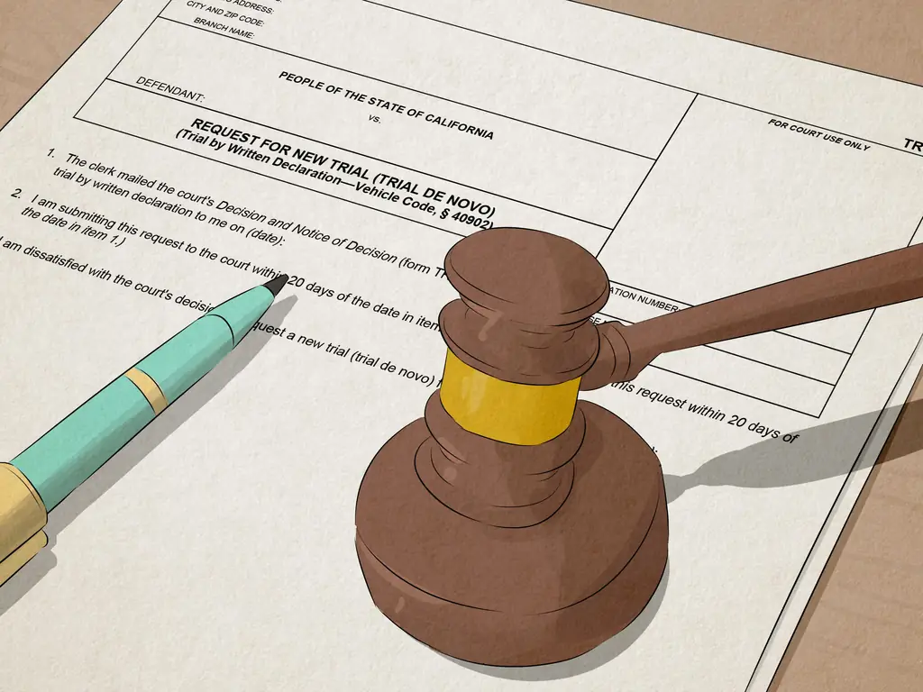 Как оспорить билет за превышение скорости в Калифорнии (с иллюстрациями)