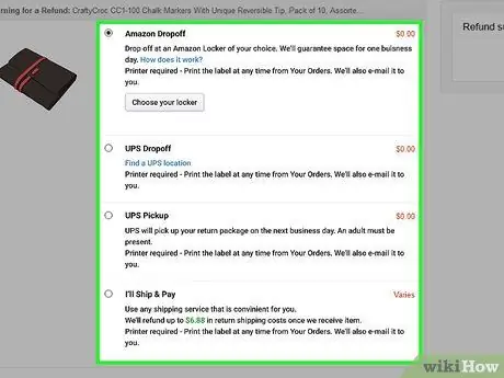 Распечатайте этикетку возврата Amazon Шаг 8