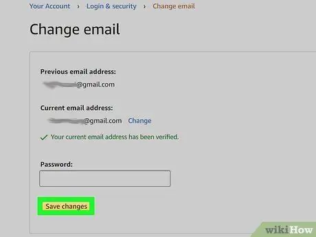 Измените адрес электронной почты для своей учетной записи Amazon Шаг 18