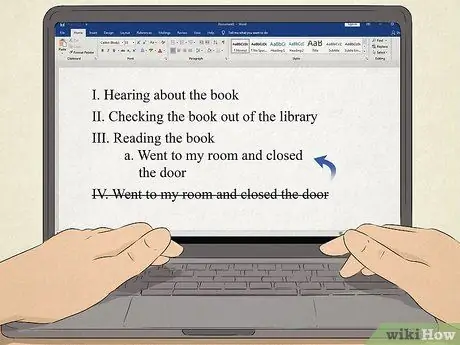 Напишите набросок эссе, шаг 10