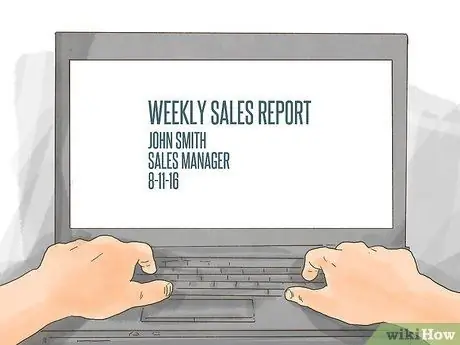 Напишите еженедельный отчет Шаг 9