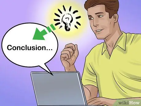 Напишите заключение к литературному эссе Шаг 3