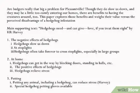 Создайте план для аргументационной статьи Шаг 4