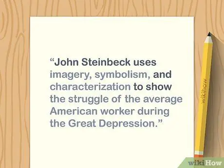 Составьте аргумент эссе Шаг 5