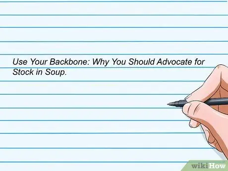 Напишите убедительное название для аргументационного эссе. Шаг 11