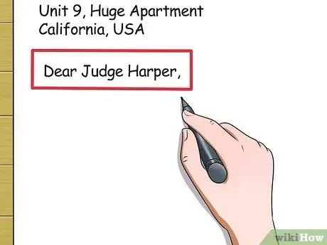 Направление письма судье Шаг 3