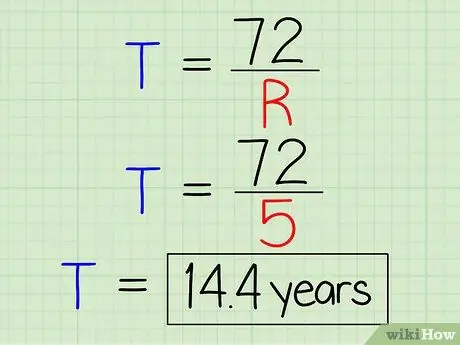 Используйте Правило 72, шаг 8