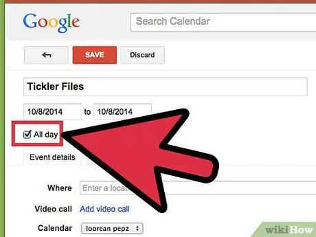 Создание файла Tickler Шаг 9 Создание файла Tickler Шаг 9