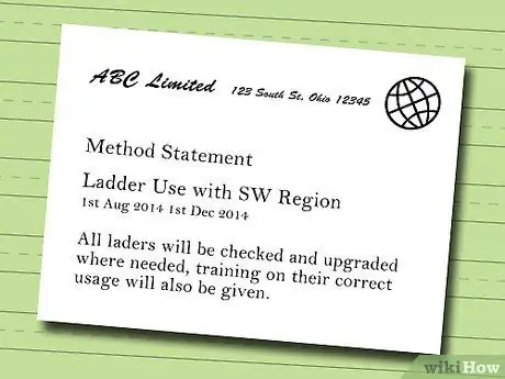 Напишите описание метода, шаг 2