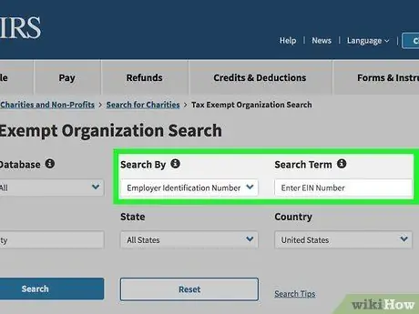 Найдите список некоммерческих организаций Шаг 3