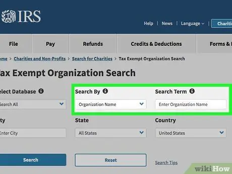 Найдите список некоммерческих организаций Шаг 4