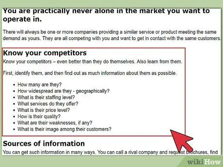 Напишите описание рынка Шаг 4