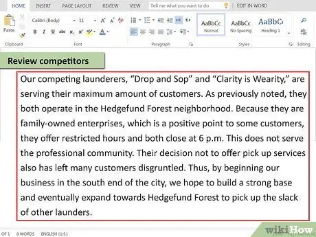 Напишите описание рынка Шаг 9
