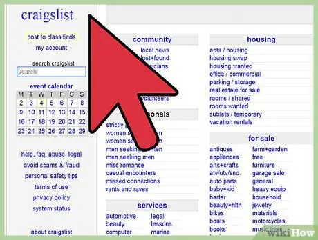 Продавайте товары на Craigslist Шаг 1
