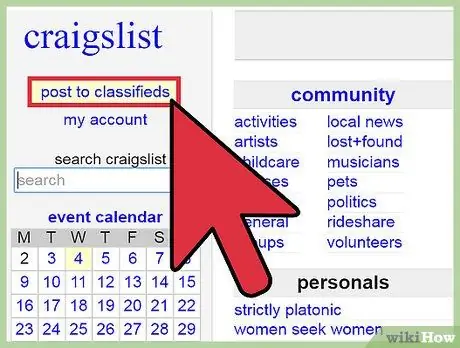 Продавайте товары на Craigslist Шаг 3