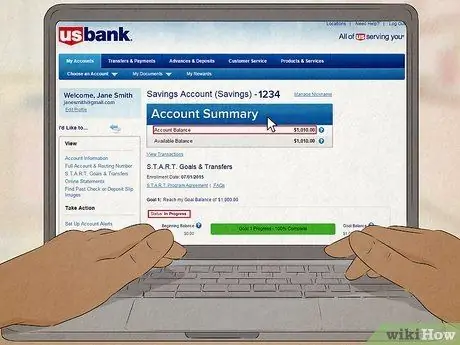 Проверьте свой банковский баланс Шаг 4