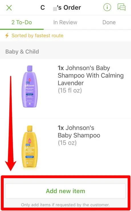 Завершите этап поставки Instacart, часть 2, шаг 10