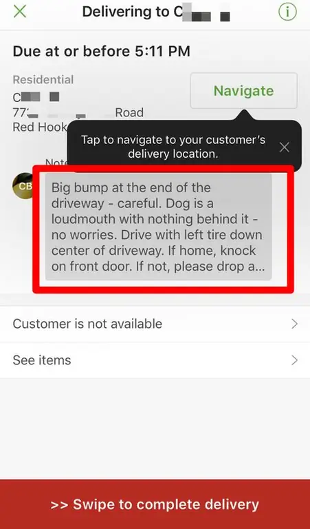 Завершите этап доставки Instacart, Часть 3, Шаг 8