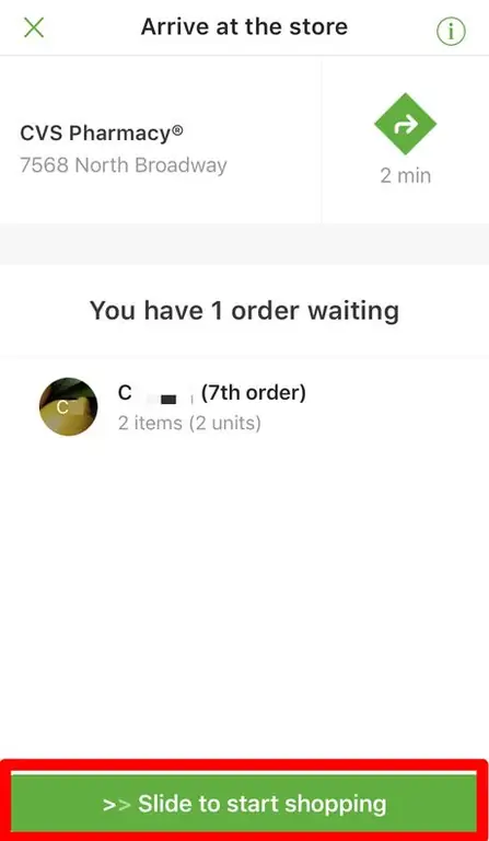 Завершите этап доставки Instacart. Часть 2 3