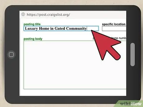 Напишите объявление о недвижимости. Шаг 5