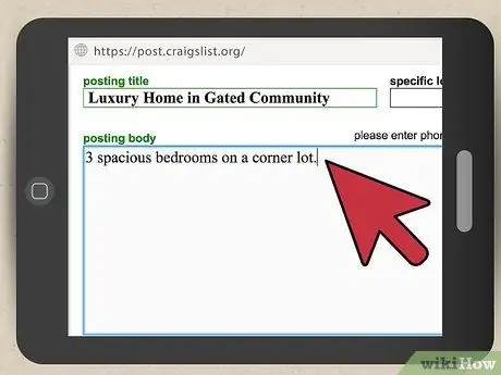 Напишите объявление о недвижимости. Шаг 6