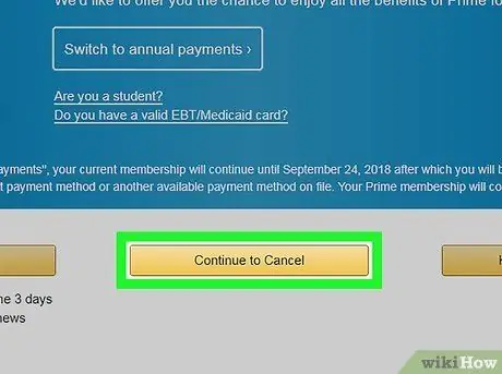 Отмена бесплатной пробной версии Amazon Prime Шаг 14