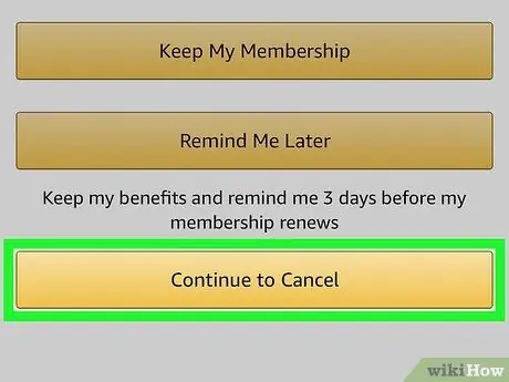 Отмена бесплатной пробной версии Amazon Prime Шаг 6