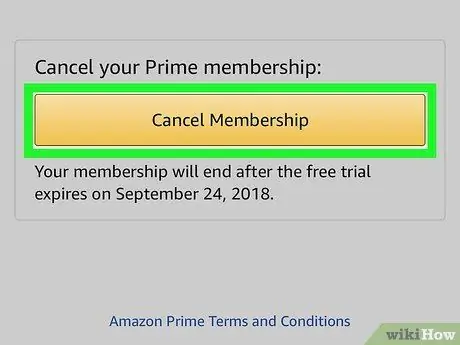 Отмена бесплатной пробной версии Amazon Prime Шаг 7