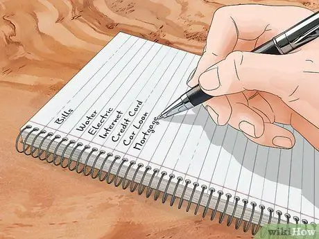 Организуйте свои счета Шаг 1