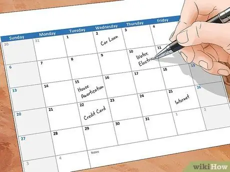 Организуйте свои счета Шаг 2