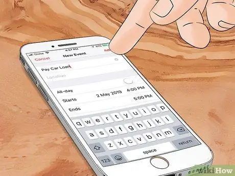 Организуйте свои счета Шаг 8