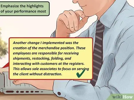 Напишите свой собственный обзор эффективности Шаг 5