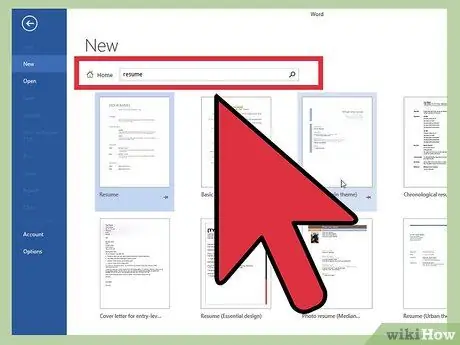 Создание резюме в Microsoft Word Шаг 1
